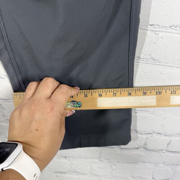 Lululemon Run Free Pants Women Size 8 Gray Pockets Coal Heathered Mid Rise Cozy - Picture 11 of 14